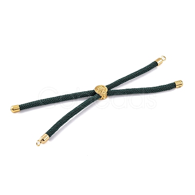 Nylon Cords Bracelet Makings Fit for Connector Charms AJEW-P116-01G-22-1