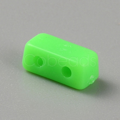 Opaque Acrylic Beads SACR-WH0011-10A-1