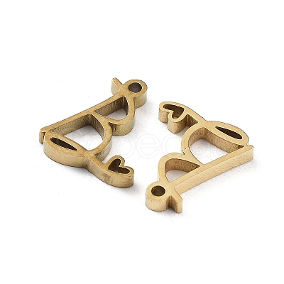 304 Stainless Steel Charms STAS-M327-02G-B-1