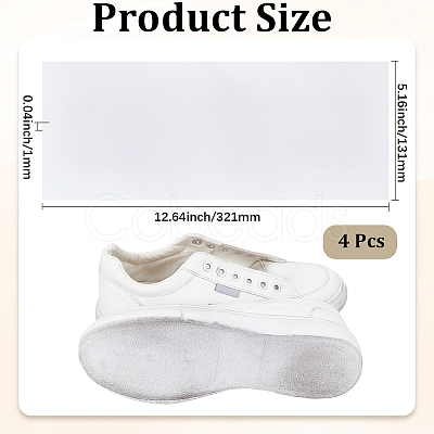 Rectangle Plastic Anti-slip Stickers for Shoe Soles AJEW-CY0002-57-1