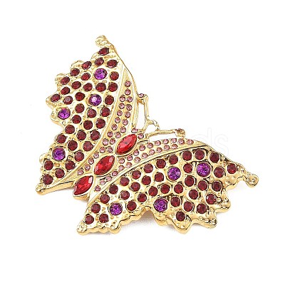 304 Stainless Steel with Rhinestone Big Pendants STAS-Z186-08G-02-1