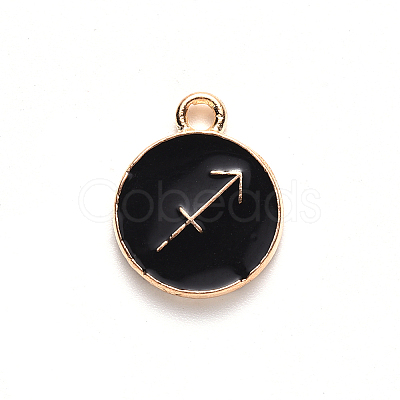 Alloy Enamel Pendants LS-ENAM-S124-01B-08F-1
