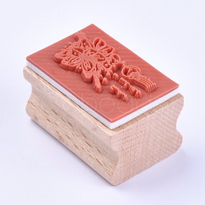 Wooden Stamps AJEW-WH0085-A09-1