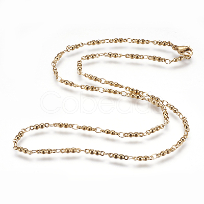 304 Stainless Steel Chain Necklaces STAS-P164-24-1