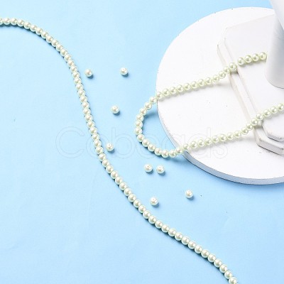 Eco-Friendly Dyed Glass Pearl Round Beads Strands HY-A002-6mm-RB005-1