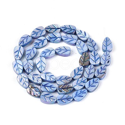 Natural Freshwater Shell Carved Beads Strands SHEL-N038-25A-1