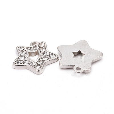 Alloy Rhinestone Pendants RSB210-1-1