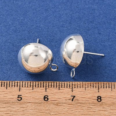 Brass Stud Earring Findings KK-G604-01S-07-1