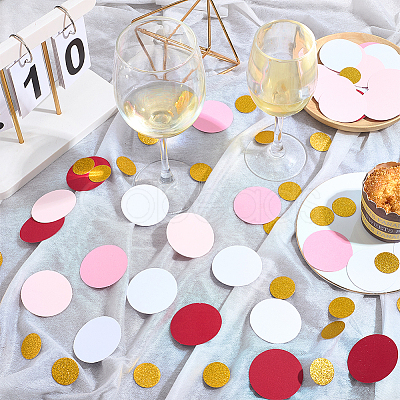 200Pcs Round Paper Table Scatter Confetti DIY-SC0032-57A-1