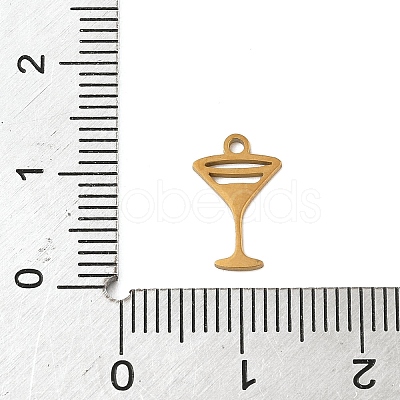 304 Stainless Steel Charms STAS-G355-05B-G-1