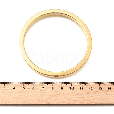 Brass Plain Bangles for Women BJEW-D339-01G-1