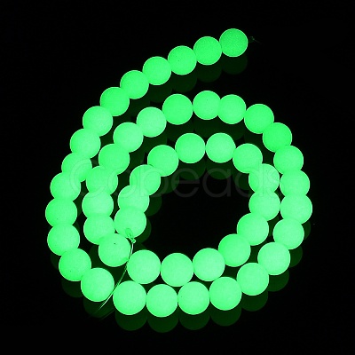 Synthetic Luminous Stone Beads Strands G-L582-01B-1