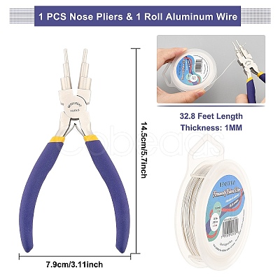 DIY Wire Wrapped Jewelry Making Kits PT-BC0001-47C-S-1