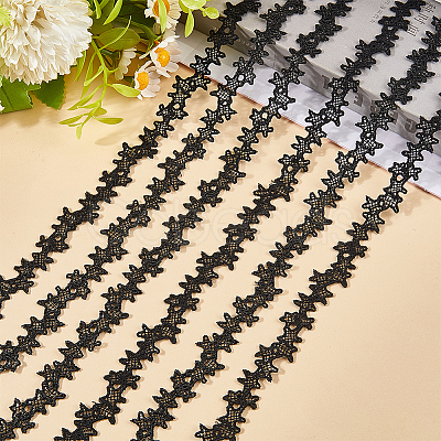 Star Polyester Lace Trim Ribbon OCOR-WH20003-13A-1