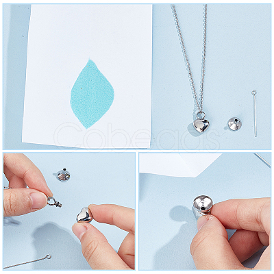 Stainless Steel Urn Ashes Necklace NJEW-CN0001-03P-1