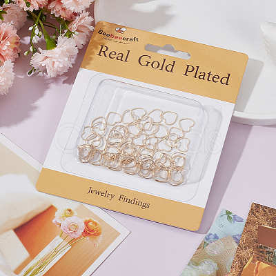 80Pcs Brass Linking Rings KK-BBC0008-67-1