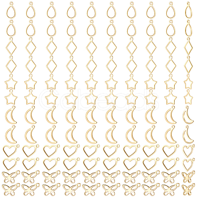150Pcs 6 Styles 304 Stainless Steel Charms STAS-BBC0009-51-1