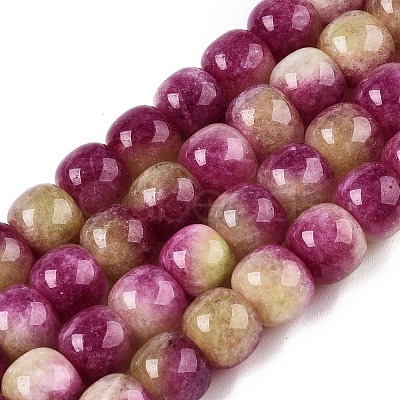 Dyed Natural White Jade Beads Strands G-T138-D08-1