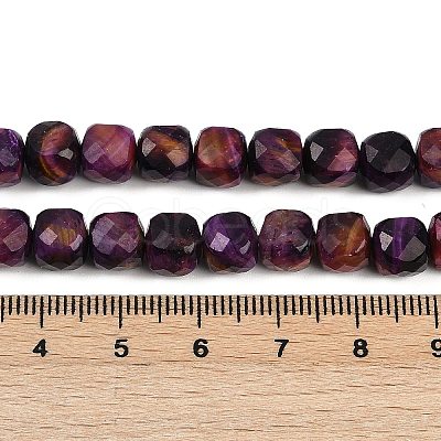 Natural Tiger Eye Dyed Beads Strands G-H028-A01-07A-1