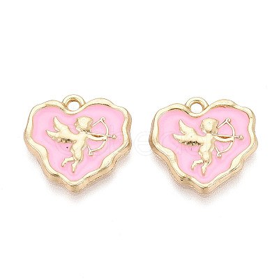Alloy Enamel Pendants ENAM-T024-23B-G-1