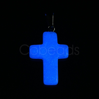 Synthetic Luminous Stone Dyed Pendants G-H308-06P-02-1