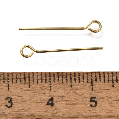 Brass Eye Pins KK-H502-02C-G-1