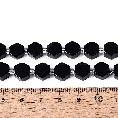 Natural Obsidian Beads Strands G-P534-A22-02-1