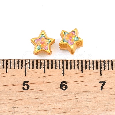 Alloy Enamel Beads ENAM-D318-01G-01-1