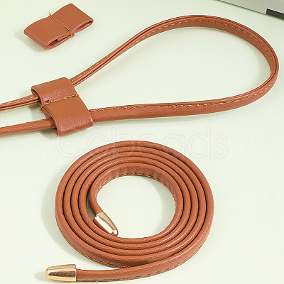 Flat Imitation Leather Drawstring for Bucket Bag FIND-WH20007-51A-1