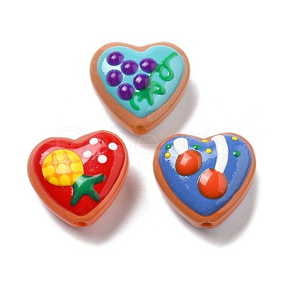 Baking Paint Glass Enamel Beads LAMP-V001-06-1