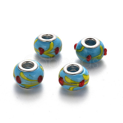 Handmade Lampwork European Beads LPDL-N001-045-B05-1