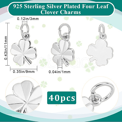 40Pcs Brass Charms KK-BBC0025-10-1