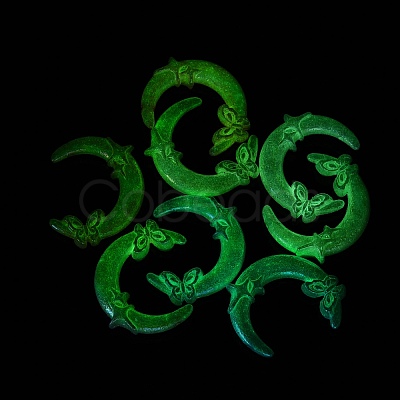 Luminous UV Plating Opaque Acrylic Beads OACR-Q204-31-1