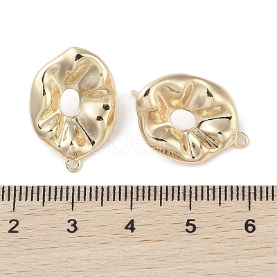 Brass Stud Earring Findings KK-G491-55G-1