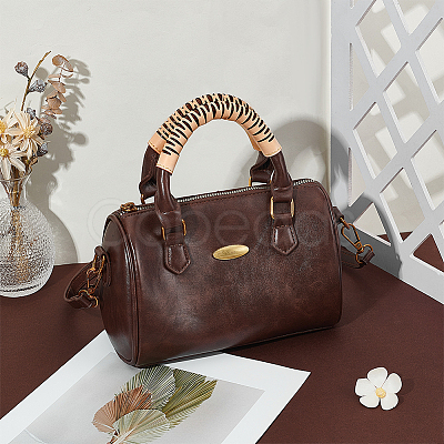 Cowhide Bag Handle Protective Sleeves AJEW-WH0766-80A-1