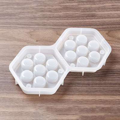 DIY Hexagon Dice Storage Box Food-grade Silicone Molds SIMO-D001-01-1