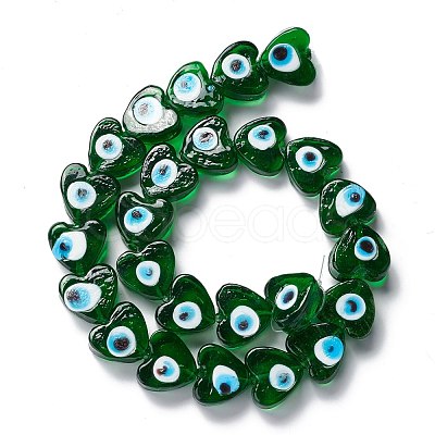 Handmade Evil Eye Lampwork Beads LAMP-F021-02B-1