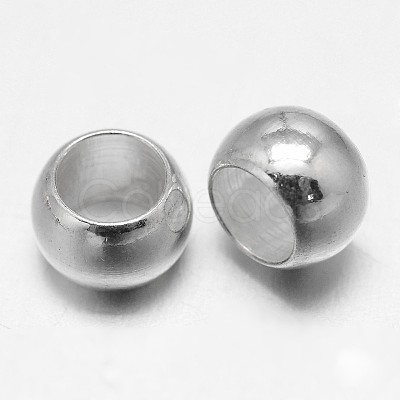 Rondelle Brass Beads KK-L109A-01S-1
