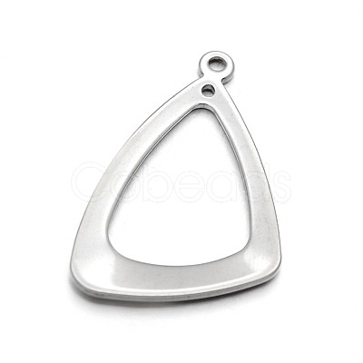 Tarnish Resistant Triangle Ring 304 Stainless Steel Pendants STAS-N073-20-1
