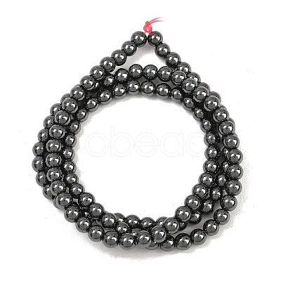 Synthetic Non-magnetic Hematite Beads Strands GG-CBAB93D-B01-4mm-1