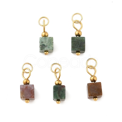 Natural Indian Agate Pendants STAS-Z129-01G-01-1