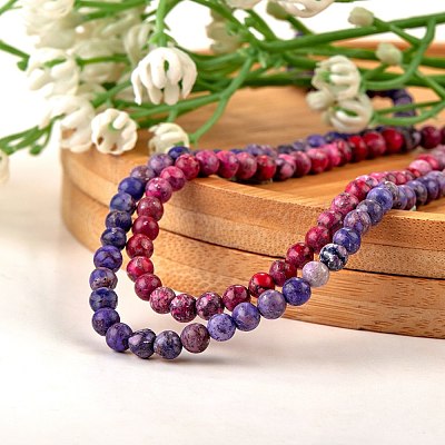 2 Strands 2 Colors Natural American Turquoise Beads Strands G-SZ0001-34A-1