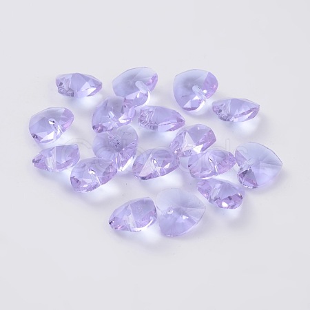 Romantic Valentines Ideas Glass Charms G030V14mm-04-1