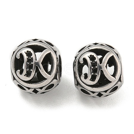 304 Stainless Steel Beads Rhinestone Settings STAS-O002-01K-AS-1