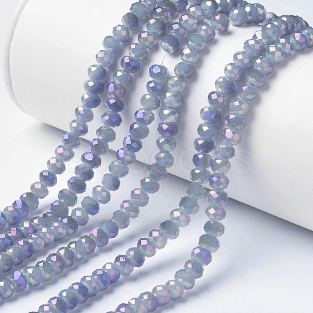 Electroplate Glass Beads Strands EGLA-A034-J4mm-G03-1