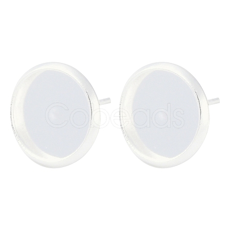 304 Stainless Steel Stud Earring Settings STAS-H436-20C-G01-1