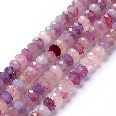 Natural Plum Blossom Tourmaline Beads Strands X-G-G991-B02-1