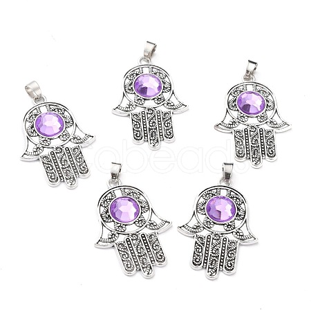 Tibetan Style Alloy Pendants PALLOY-M191-03AS-RS-1