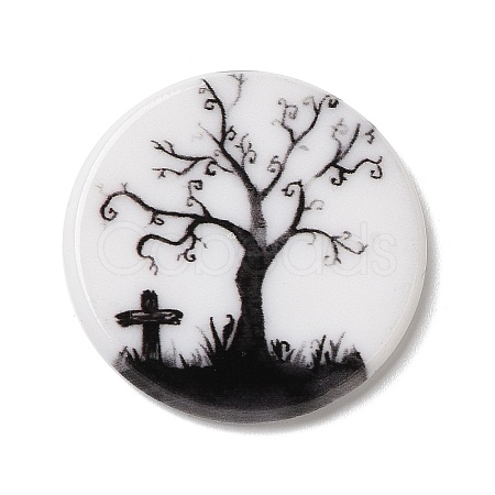 Halloween Series Acrylic Cbabochons OACR-M012-07-1