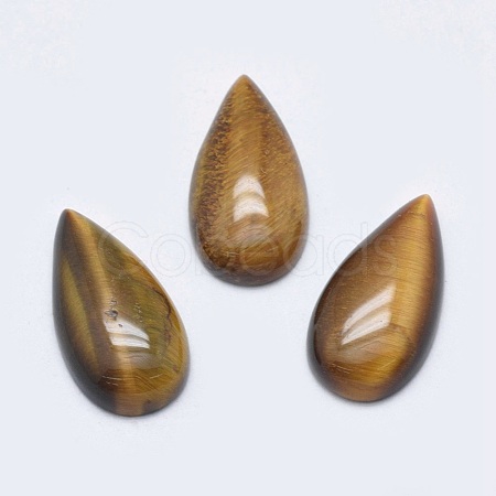 Natural Tiger Eye Cabochons G-P384-M03-1